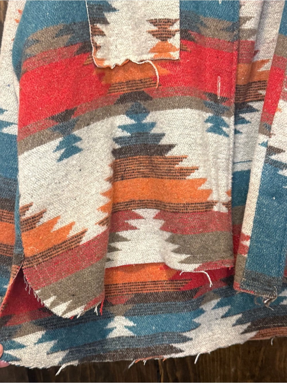 Women’s Aztec Pattern Button-Up Shacket Jacket - Multicolor - Picture 3 of 7